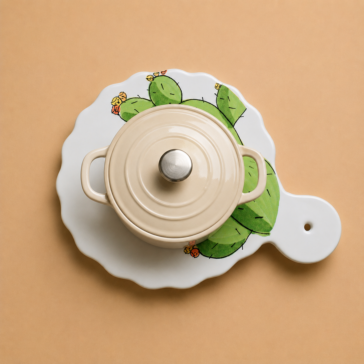 Tagliere o sottopentola ceramica